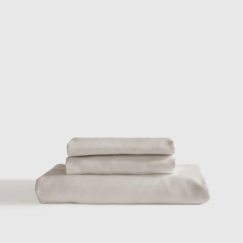 Quince Bamboo Sand Bedding Sheet Set for Full Bed + Standard Pillowcase. New 🆕